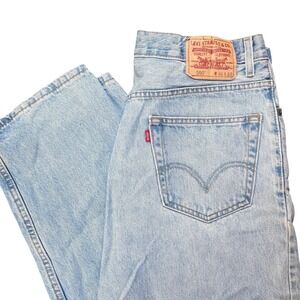 Levi's 550 Relaxed Fit Jeans Light Wash‎ Denim 36x33 Classic 90s Style